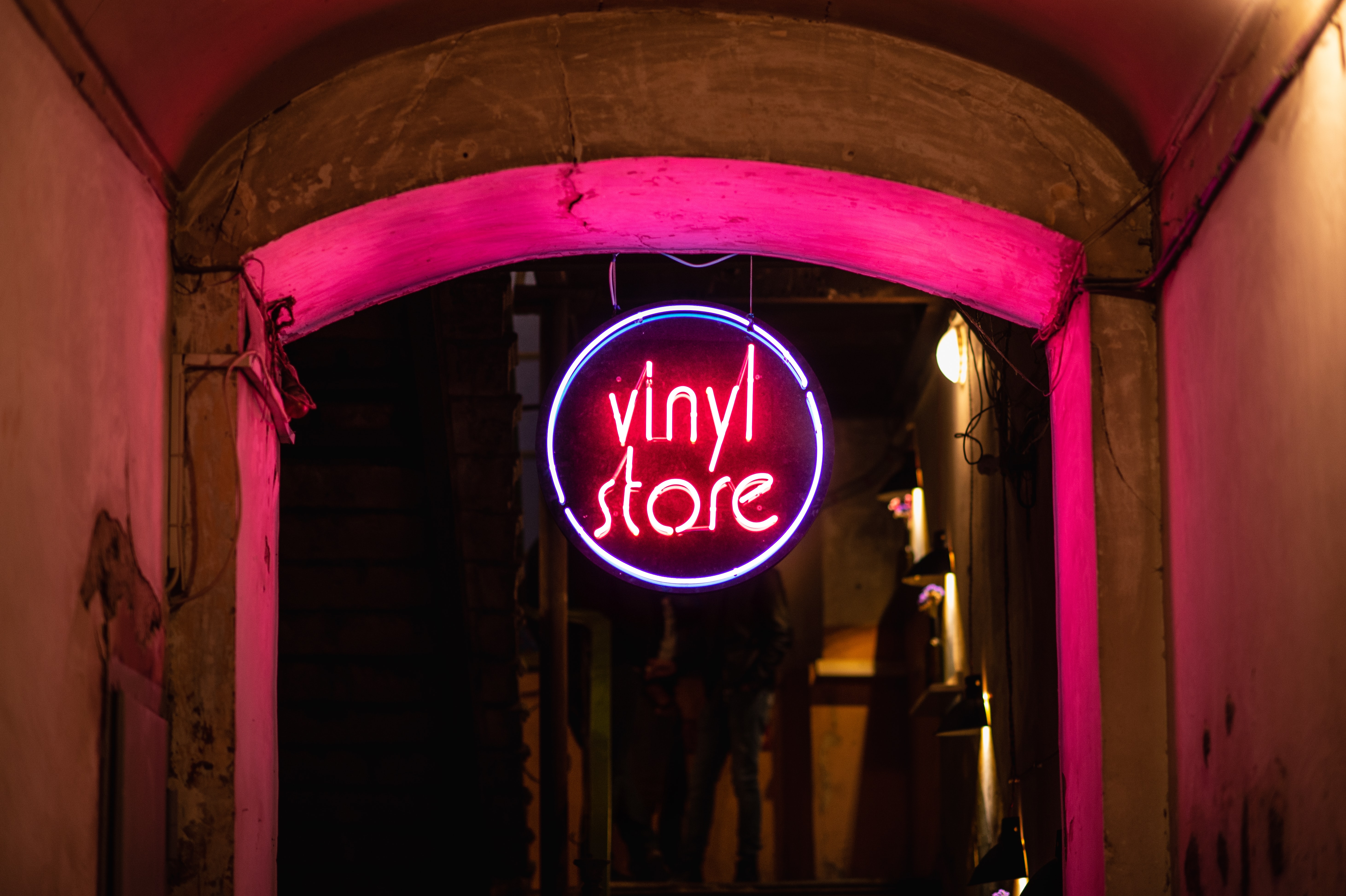 vynil store neon